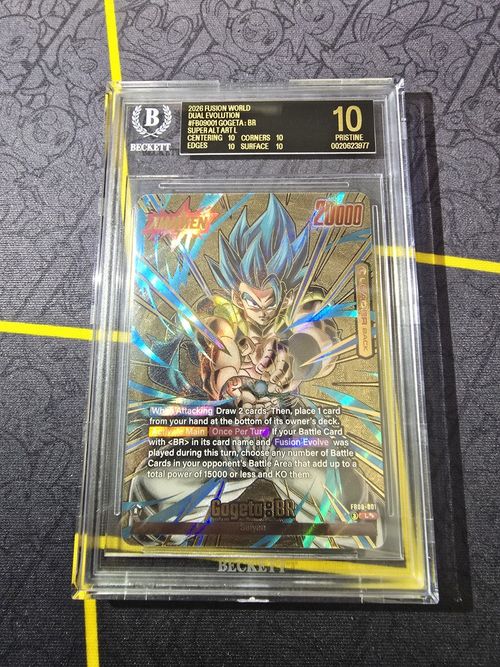 Gogeta : BR BGS 10 Black Label FB09-001 Super Alt Art SCR**  Dragon Ball Fusion